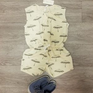 Rylee and Cru Umbrella Rover Romper (Pearl)